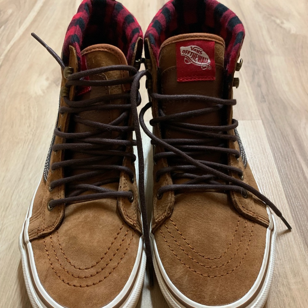 Flannel Lined Hi Top Vans